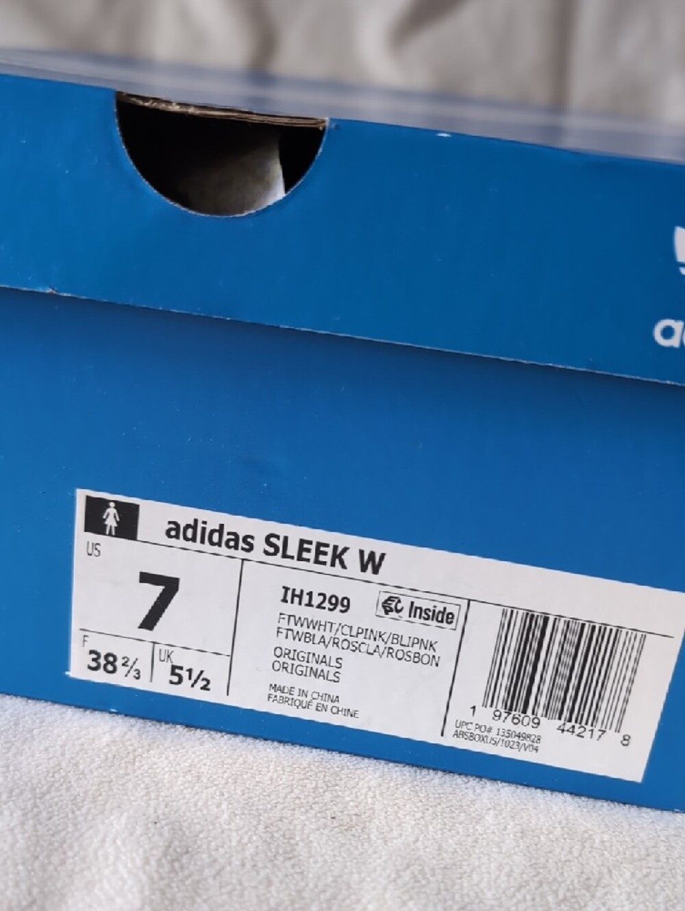 adidas SLEEK Pink Low-Top Sneakers - Picture 6 of 7